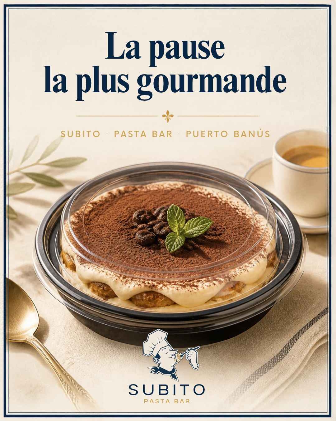La pausa más golosa: pasta fresca y tiramisú para compartir.