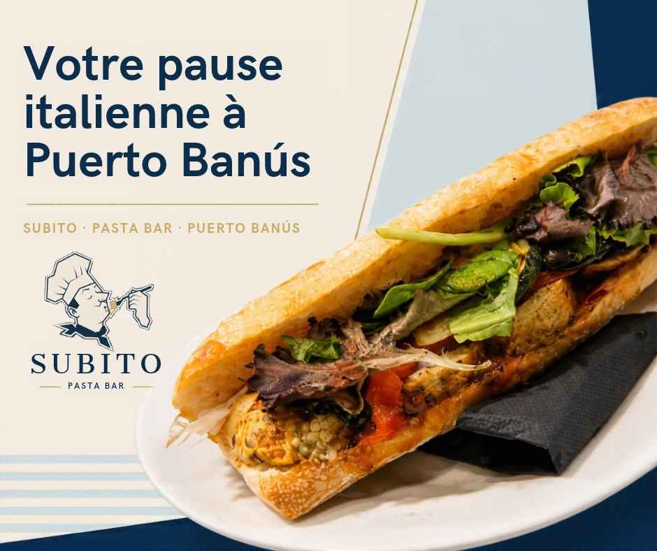 Tu pausa italiana en Puerto Banús, a cualquier hora del día.